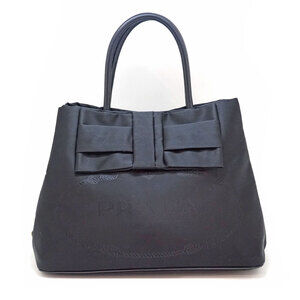 Prada Tote Bag Black Nylon Shoulder Handbag